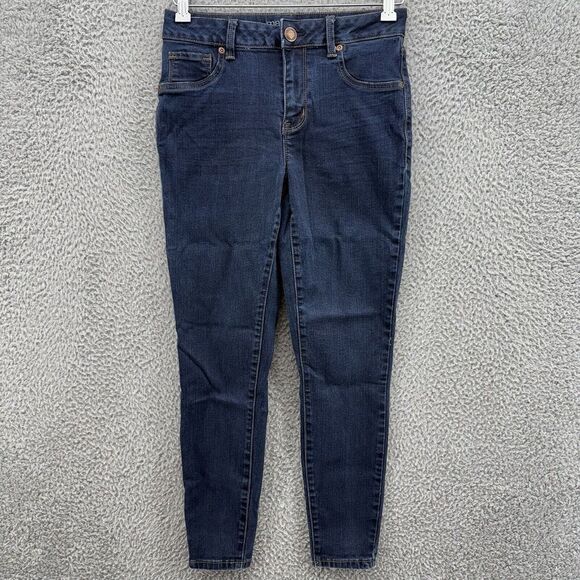 Maurices Mid Rise Jegging Jeans Womens Size Small Short Stretch Denim Dark Wash - Picture 1 of 8